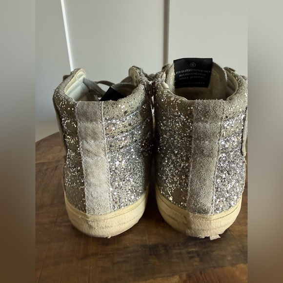 Golden Goose Silver Glitter Slides - Picture 13 of 15